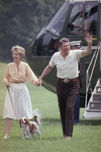 Ronald and Nancy Reagan with Rex